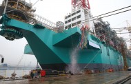 대우조선, 세계 최초 건조한‘바다의 LNG공장’FLNG 명명식 개최