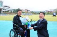 백경현시장, 이억수 리우패럴림픽 동메달리스트 격려차 방문 
