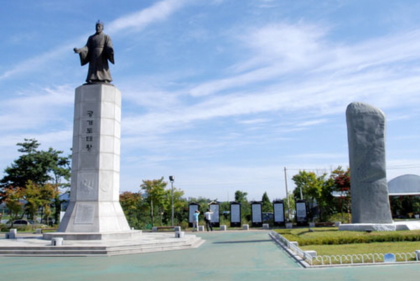 구리시 광개토태왕비석, KBS 다큐제작팀 방문