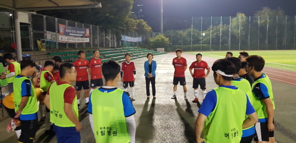 안혜영 경기도의회 부의장, 제63회 수원시 한마음 체육대회 출전 선수단 격려