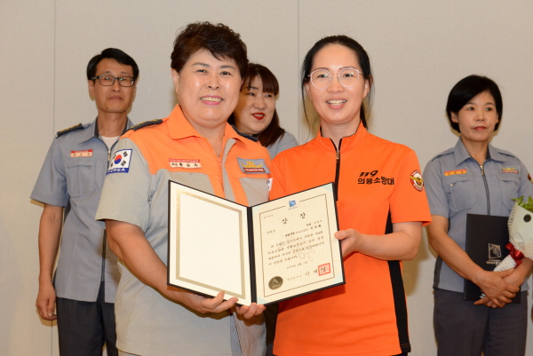구리소방서 의용소방대를 빛낸 강의의 달인 신근화 대원