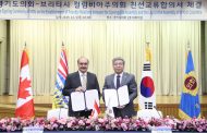 송한준 의장, 경기도의회-캐나다BC주의회 간 친선교류 합의서 체결