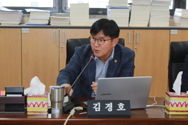 김경호 도의원, 농업인구 감소에 따른 농정패러다임 전환 강조
