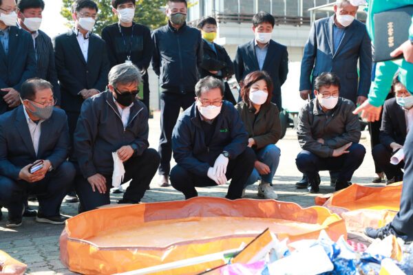 조광한 남양주시장,  아이스팩 건조 배출 시연회로 자원순환 시스템의 새로운 표준모델 제시