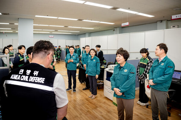 남양주시의회, 2025 을지연습 충무종합상황실 방문해 격려