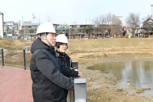 구리시 이문안호수공원 현장 점검