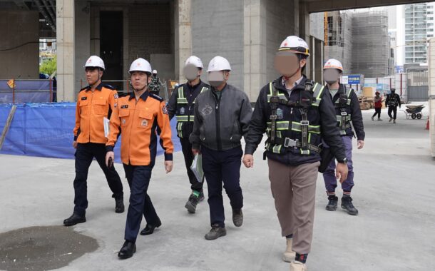 구리소방서, 봄철 건설현장 화재예방 위해 현장안전지도 실시